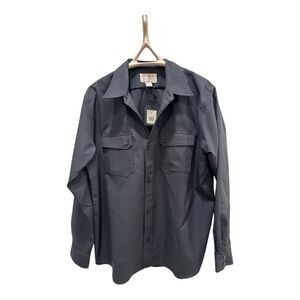 WORSTED WOOL GUIDE SHIRT+L+BLUGRPHT